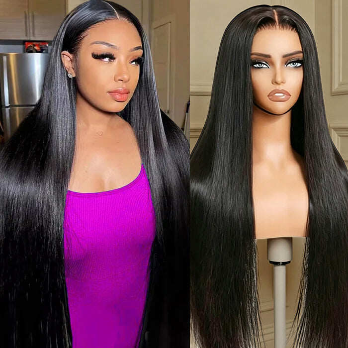 13×6 Straight Glueless Full Frontal Hd Lace Wig Pre-everything Human Hair Wig