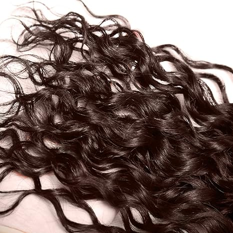 #4 Brown Water Wave 3 Bundles With 4X4 Lace Closure Human Hair Bundles Brazilain Unprocessed Virgin Hair Color #4 (No Code Need)