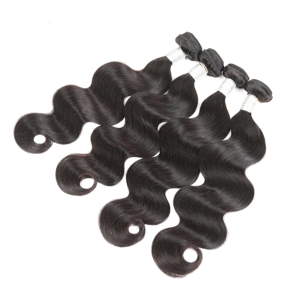 (B1) Peruvain Body Wave 4 Bundles Deal 100% Human Hair for Black Women Hair Extensions 8-40 inches