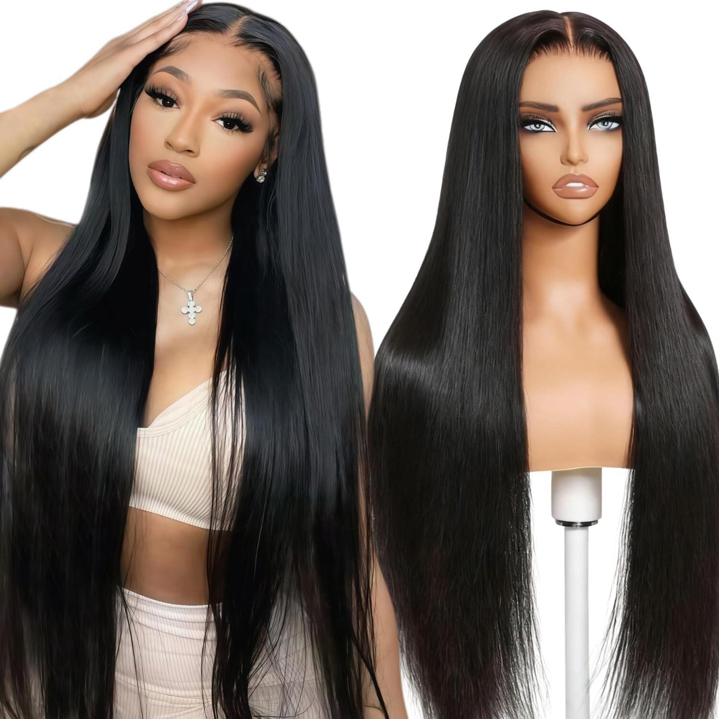 13×6 Straight Glueless Full Frontal Hd Lace Wig Pre-everything Human Hair Wig