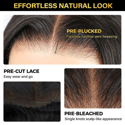 Full Burmese Curly 13x6 Lace Frontal Glueless Wigs #4 Chocolate Brown Color 220% Density Water Wave Virgin Human Hair Wigs Pre Plucked Natural Hairline #SummerVibes