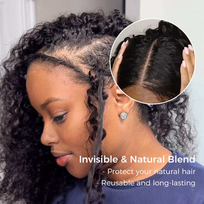 Seamless Crochet Human Hair – Natural Blend, Fast Install & Full Coverage 🤍